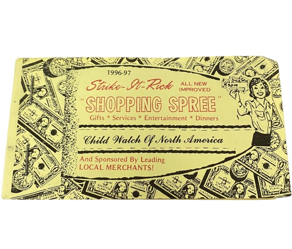 Ephemera Gift Book Strike-It-Rich Shopping Spree Child Watch of North America